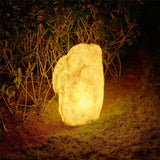 Vibrant Stone Solar Garden Lights - Durable Outdoor Landscape Lighting for Pathways and Gardens