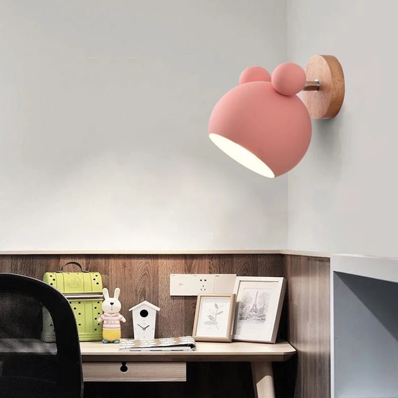 WhiskerGlow - LED Mouse Wall Lamp