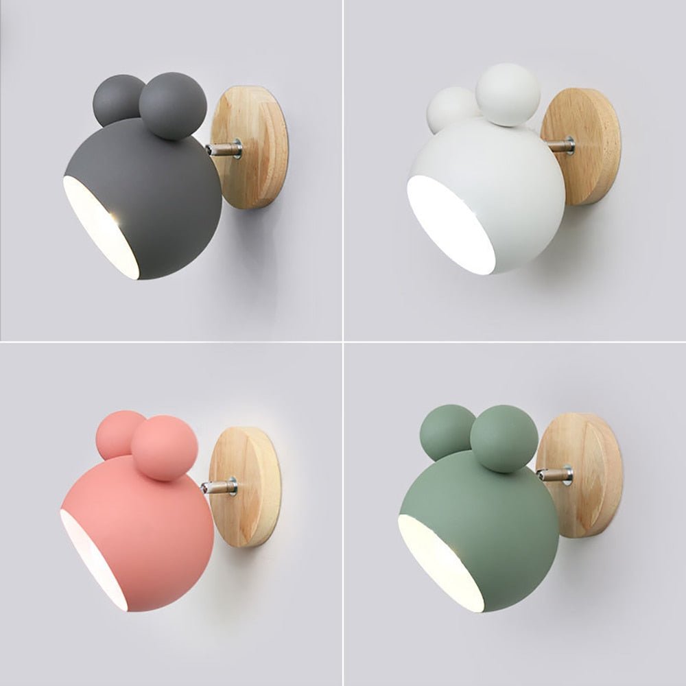 WhiskerGlow - LED Mouse Wall Lamp