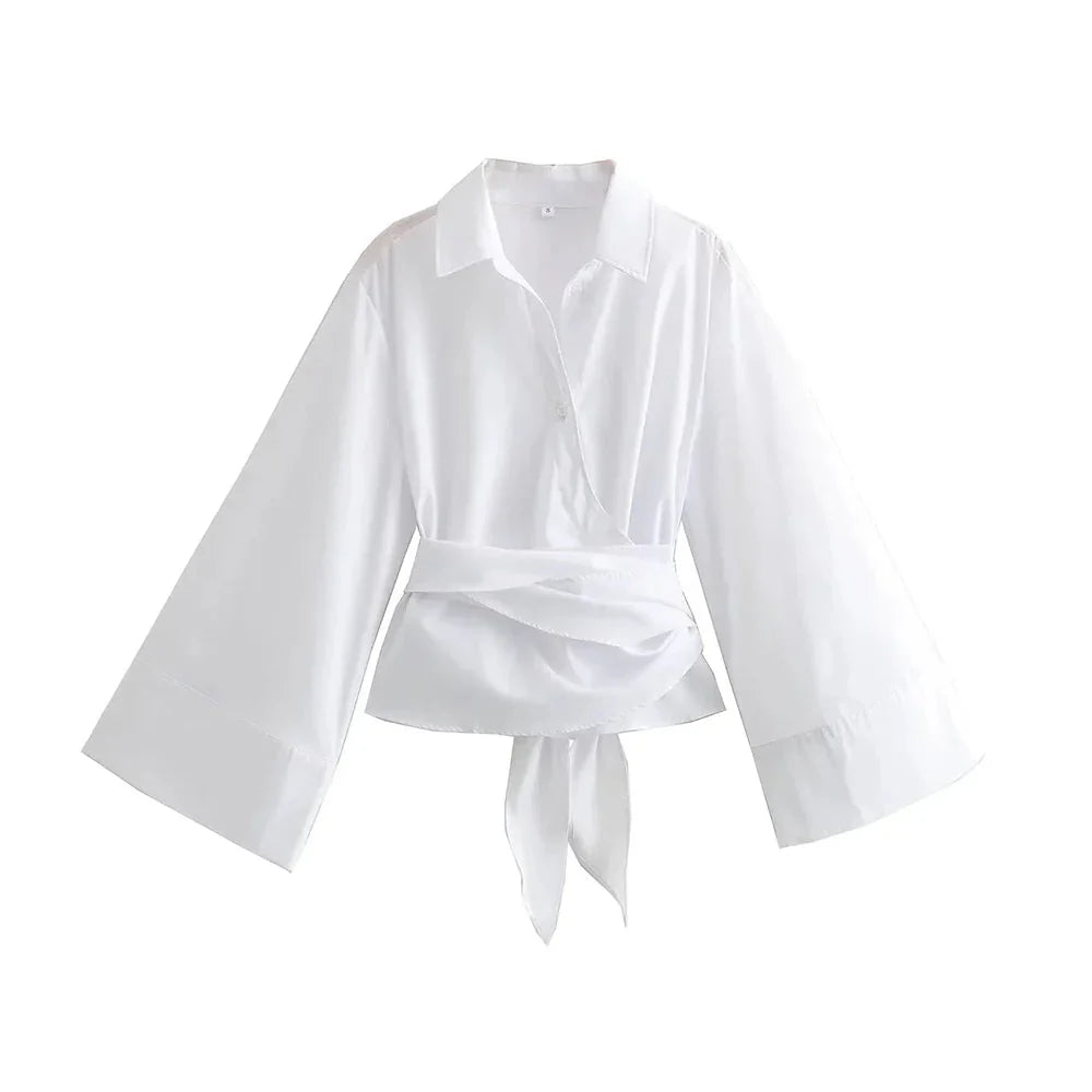 Women's Blouse  Soft Fabric Kimono Style