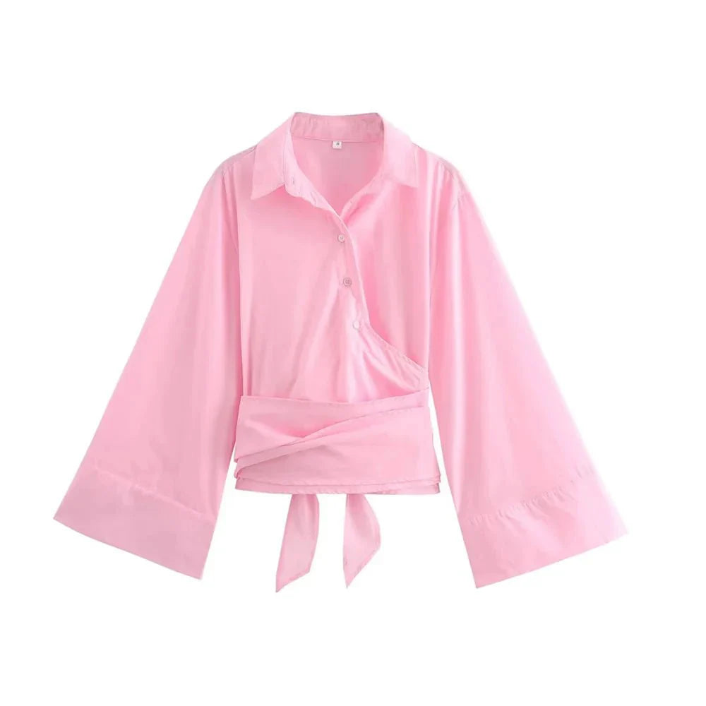 Women's Blouse  Soft Fabric Kimono Style