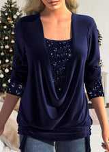 Women's Sequin Top Polyester