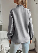 Women's Blouse Lightweight Ruffled