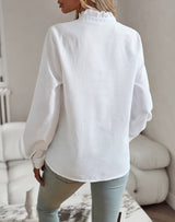 Women's Blouse Lightweight Ruffled