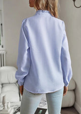 Women's Blouse Lightweight Ruffled