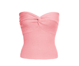 Women's Tube Top Pink Stretch Fabric