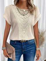 Women's Blouse Soft Knit Fabric