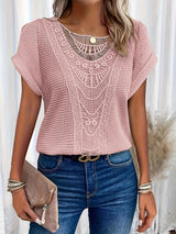 Women's Blouse Soft Knit Fabric