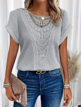 Women's Blouse Soft Knit Fabric