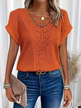 Women's Blouse Soft Knit Fabric
