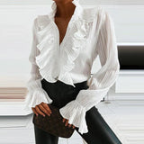 Women's Chiffon Blouse Lightweight Summer Top