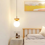 TimberLuxe - Elegant Half-Wood Pendant Light