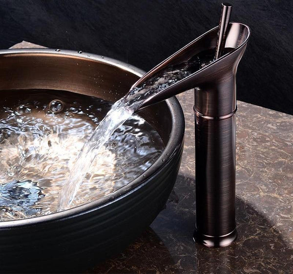 AquaScape - Retro Waterfall Bathroom Faucet