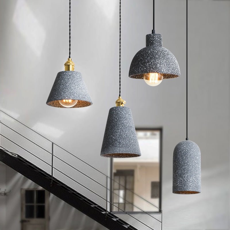 UrbanLume – Modern Cement Hanging Lamp
