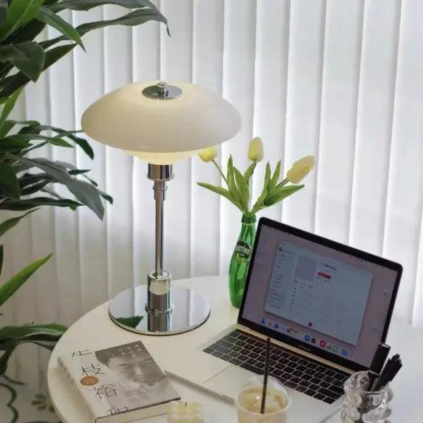 AuraDisk - Stylish Metal Lamp with Low Design