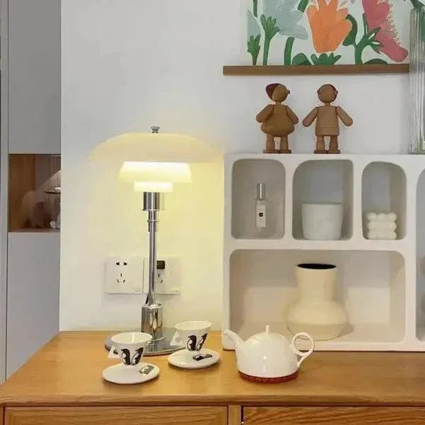 AuraDisk - Stylish Metal Lamp with Low Design