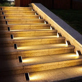 Solar Lights Outdoor - Energy-Efficient LED Stair Lighting for Safe Pathways