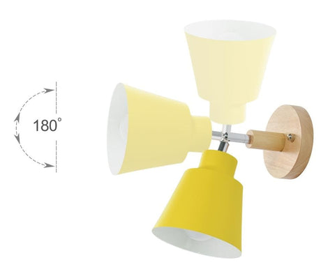 SpinGlow – Rotating Wall Lamp with Toggle Chain