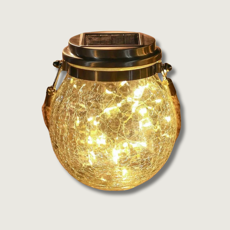 SunGlow - Warm Solar Glass Lamp