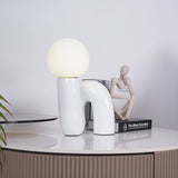 SpiralGlow – Elegant Resin and Glass Table Lamp