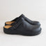 Classic Leather Clogs for Women with Adjustable Buckle – Comfortable Closed Toe Footwear