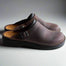 Classic Leather Clogs for Women with Adjustable Buckle – Comfortable Closed Toe Footwear