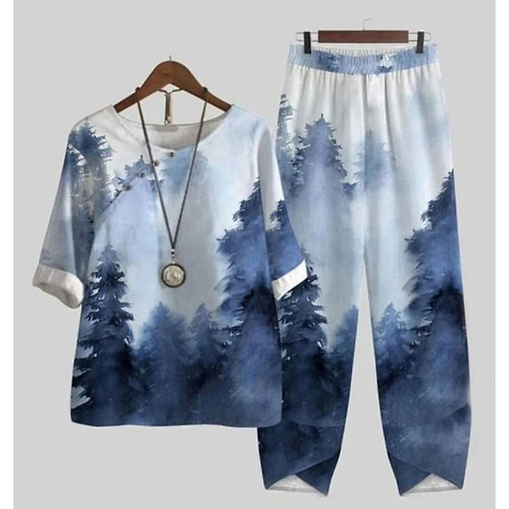 SunLuxe - Stylish Two-Piece Summer Set for Effortless Elegance