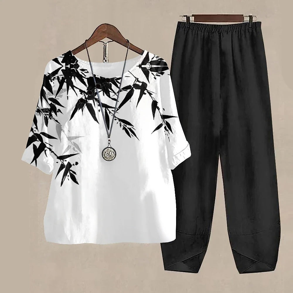 SunLuxe - Stylish Two-Piece Summer Set for Effortless Elegance