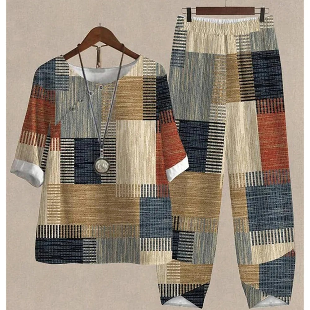 SunLuxe - Stylish Two-Piece Summer Set for Effortless Elegance
