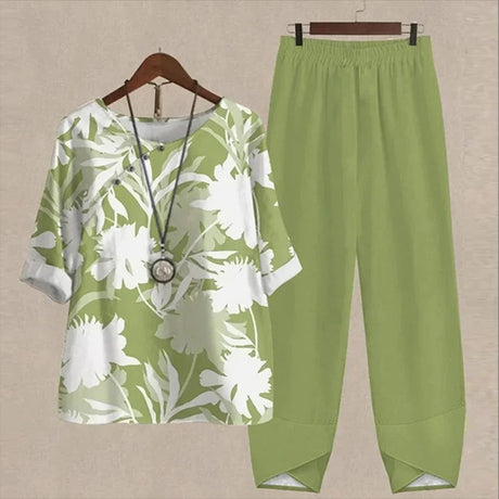 SunLuxe - Stylish Two-Piece Summer Set for Effortless Elegance