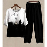 SunLuxe - Stylish Two-Piece Summer Set for Effortless Elegance