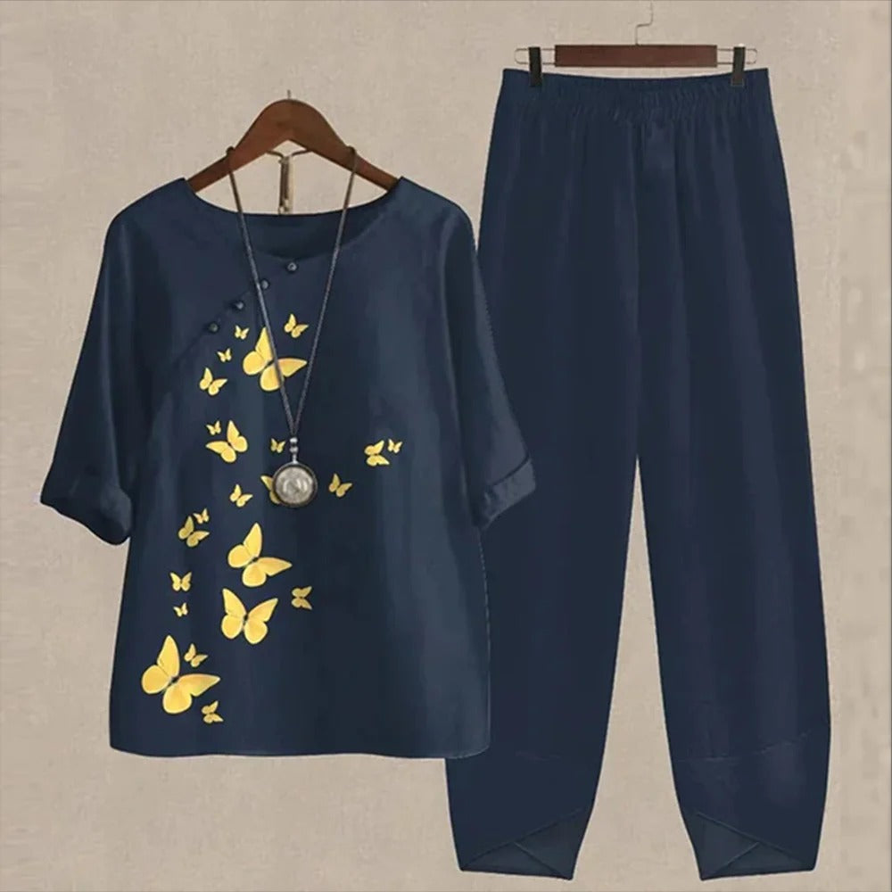 SunLuxe - Stylish Two-Piece Summer Set for Effortless Elegance