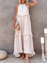 LunaGlam - Elegant Sleeveless Evening Dress