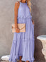 LunaGlam - Elegant Sleeveless Evening Dress