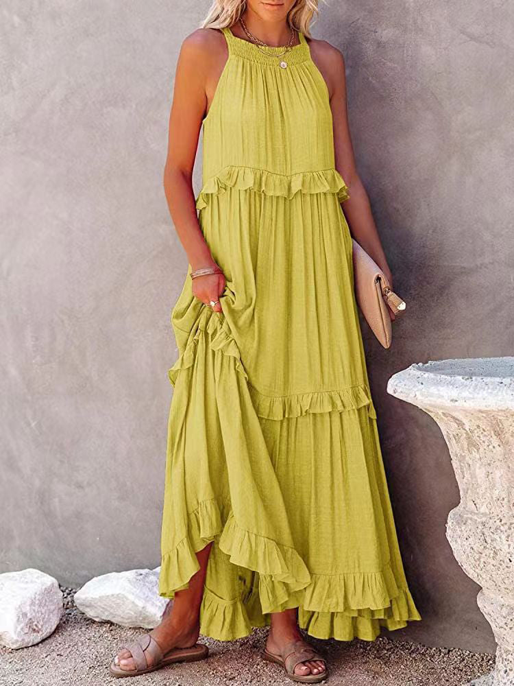 LunaGlam - Elegant Sleeveless Evening Dress