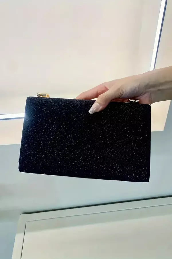 Women's Clutch Bag Black One Size Acrylic