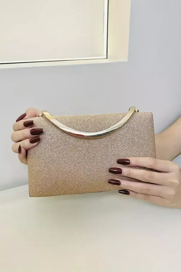 Women's Clutch Bag Black One Size Acrylic