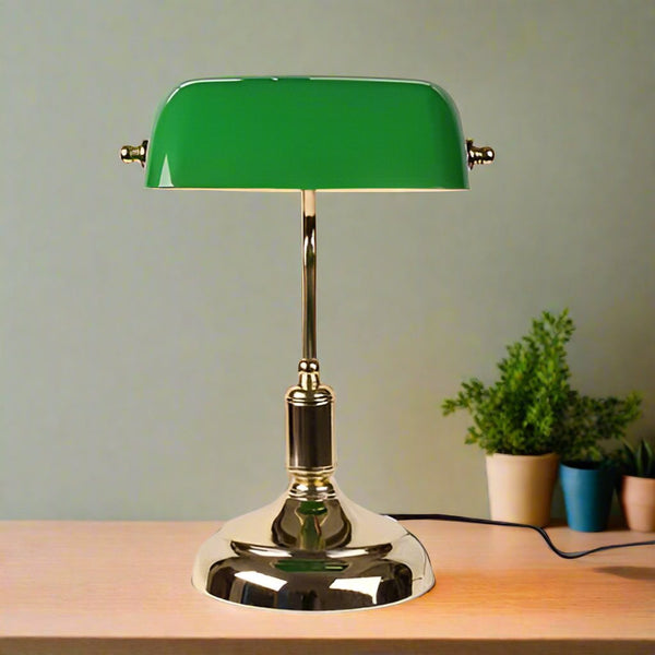 AntiqueLume – Refined Glass Table Lamp