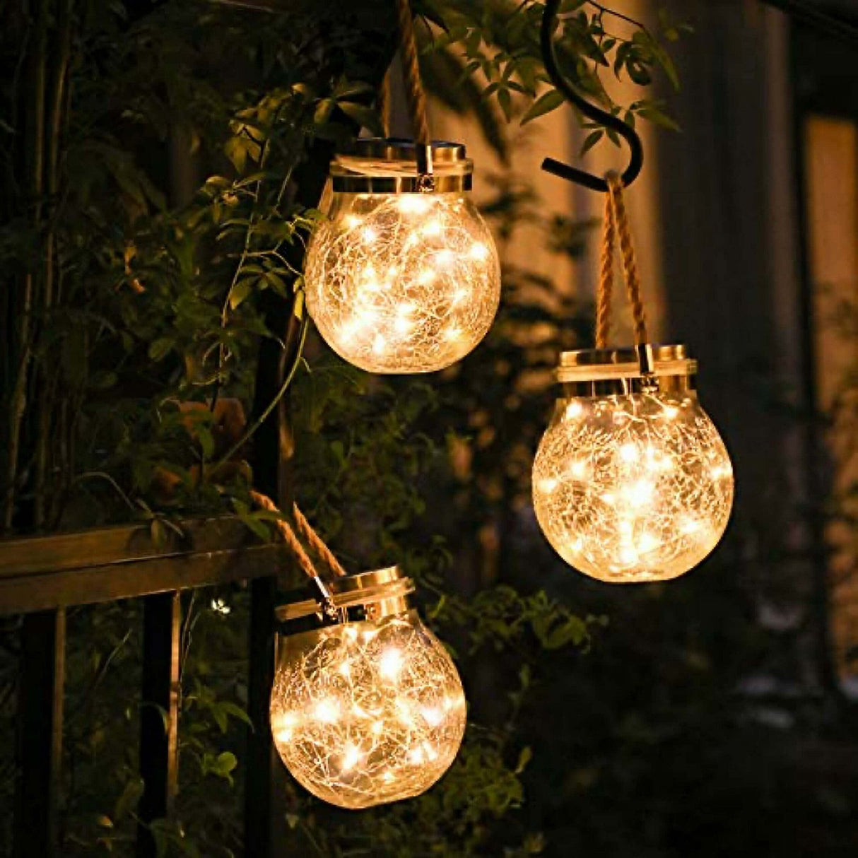 SunGlow - Warm Solar Glass Lamp